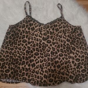 Nwot Torrid Brown Leopard Print Camisole